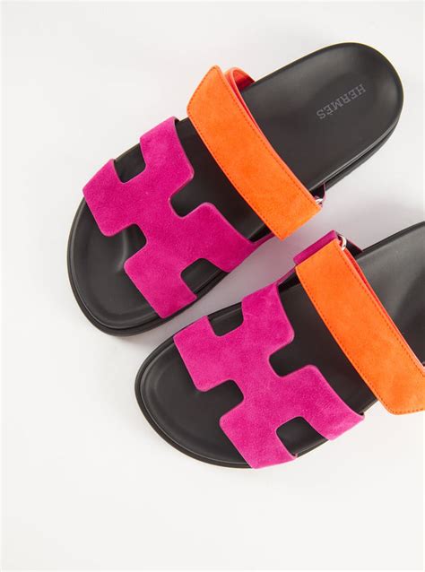 rouge hermes sandals|Hermes chypre sandals.